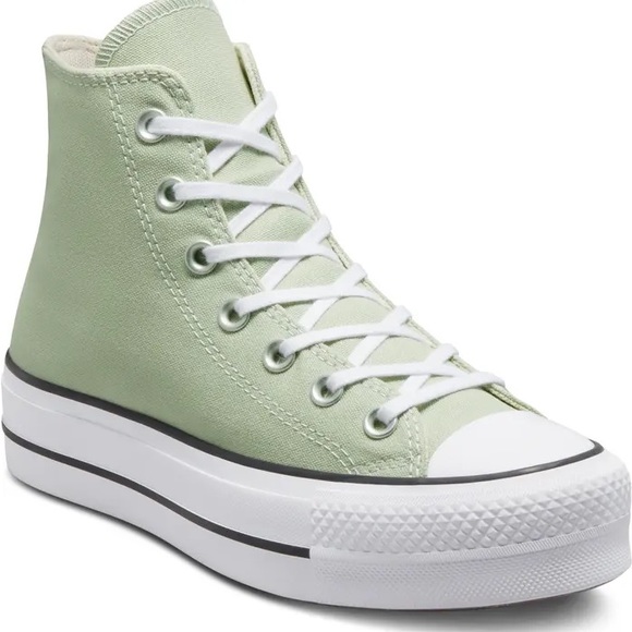 Converse Shoes - Chuck Taylor® All Star® Lift High Top Platform Sneaker - Summit Sage/White